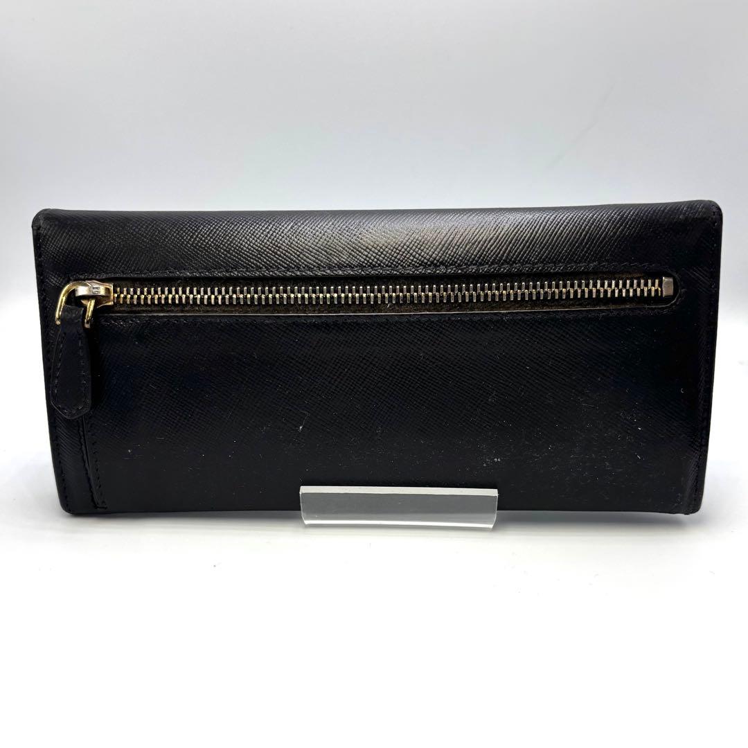 PRADA 長財布 サフィアーノレザー 黒 ロングウォレット レディース 本革