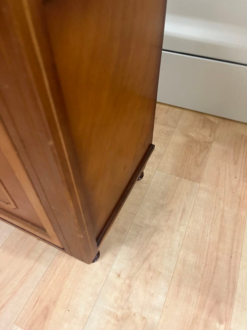 【昭和レトロ】 木製コンソールテーブル コールキャビネット 電話台 花台