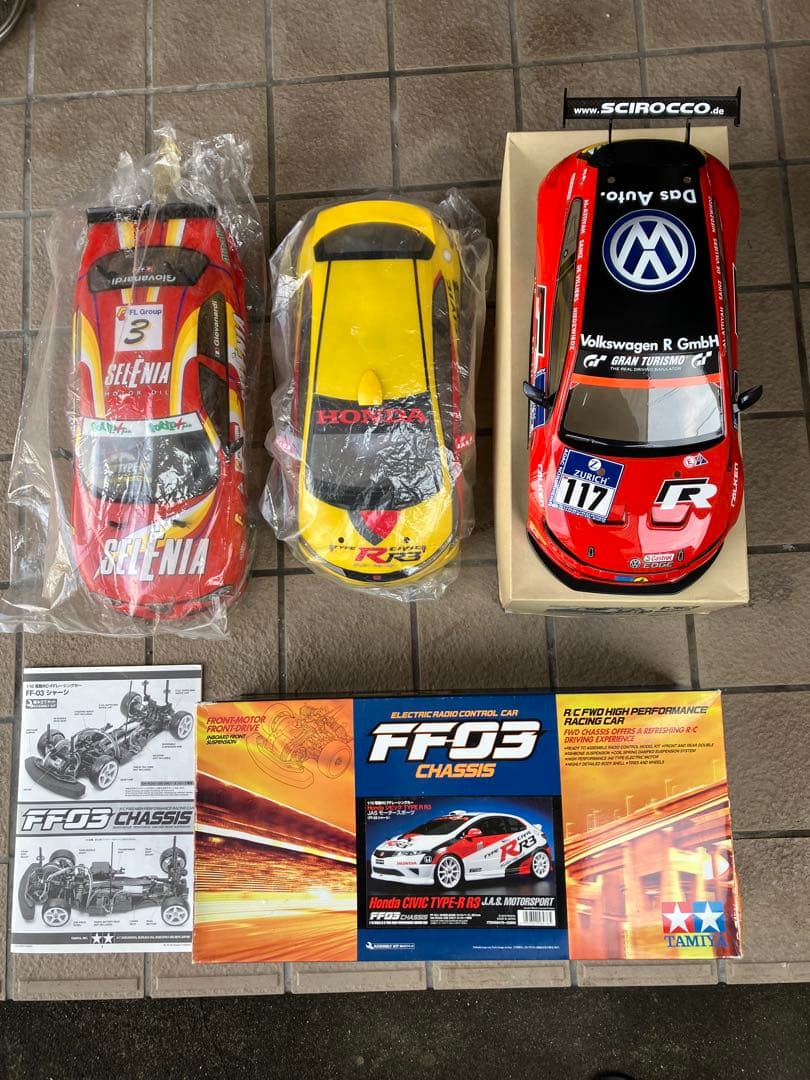 タミヤ　FF03シャーシ　メカ＆パーツ多数付き