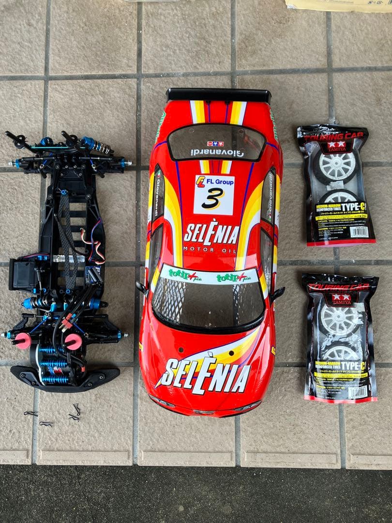 タミヤ　FF03シャーシ　メカ＆パーツ多数付き