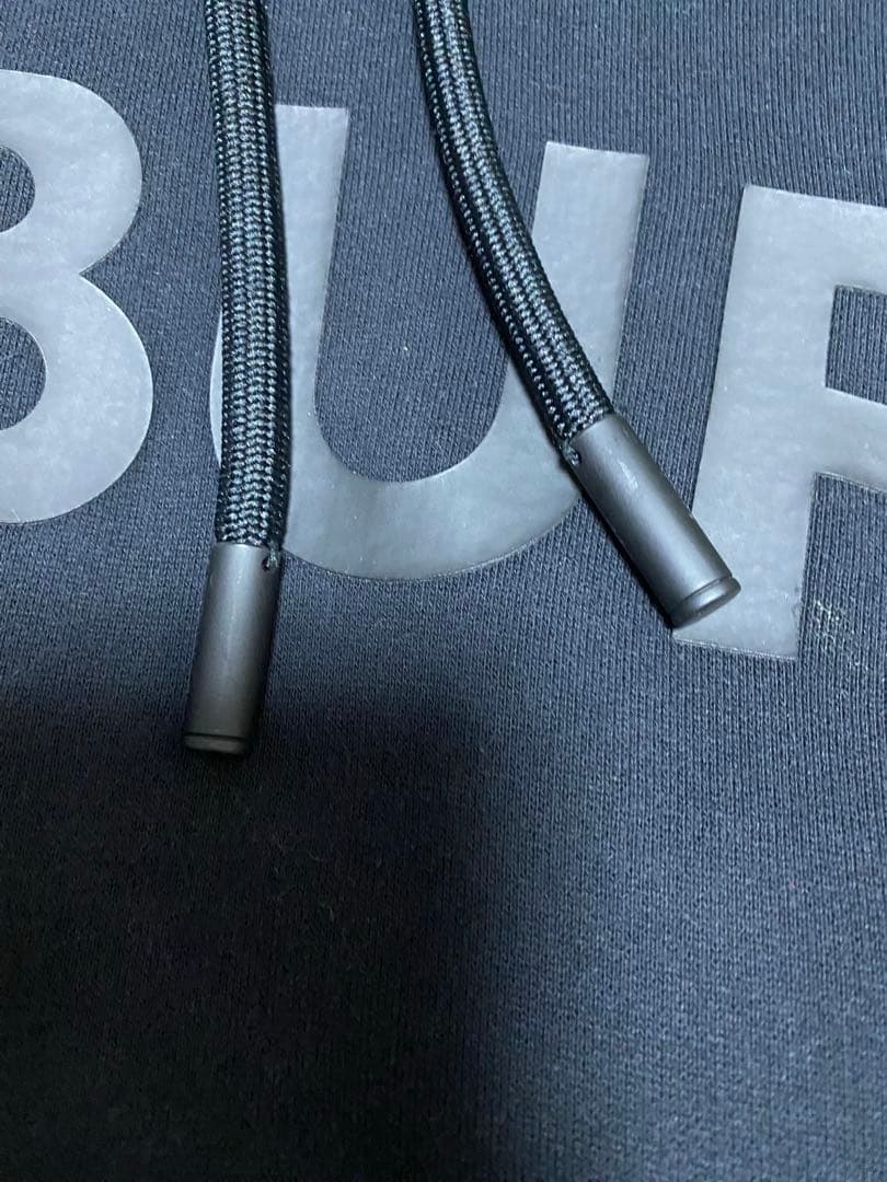 【希少XLサイズ】バーバリー ホースフェリー ビッグロゴ パーカー ブラック