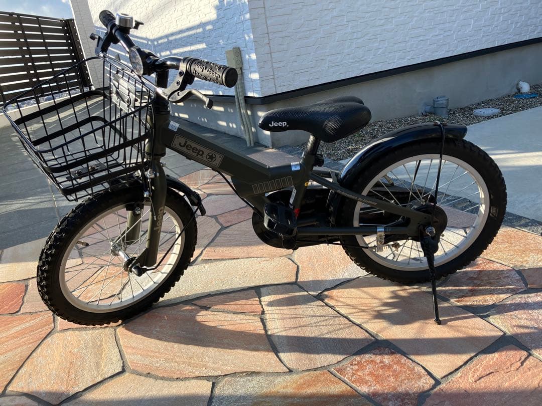 【♡NJAT♡ 】Jeep 子供用自転車 16インチ オリーブグリーン