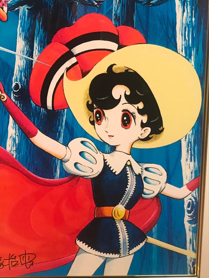 手塚治虫「戦いの時」ピエゾグラフ・キャンバス仕様　版上サイン・作品証明シール有り