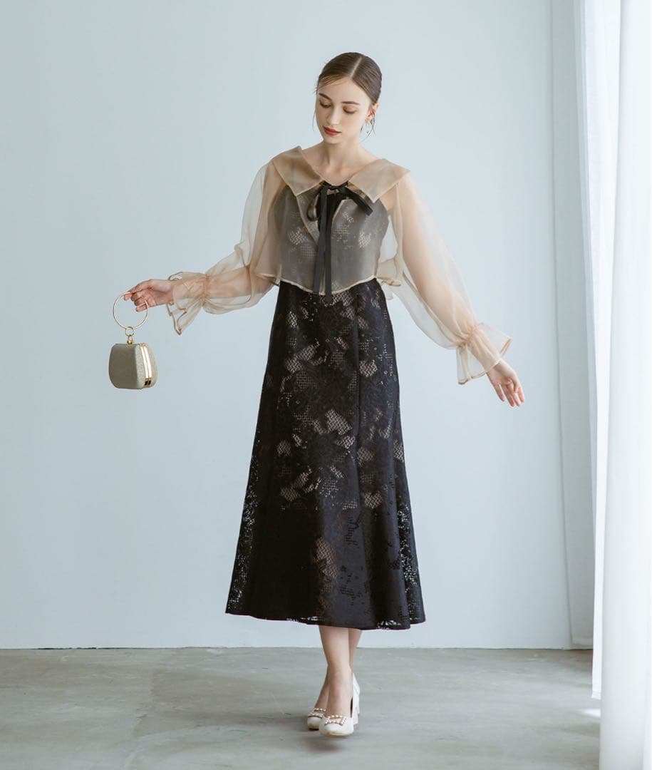 Dorry Doll マルチブラウスセットドレス　ブラック