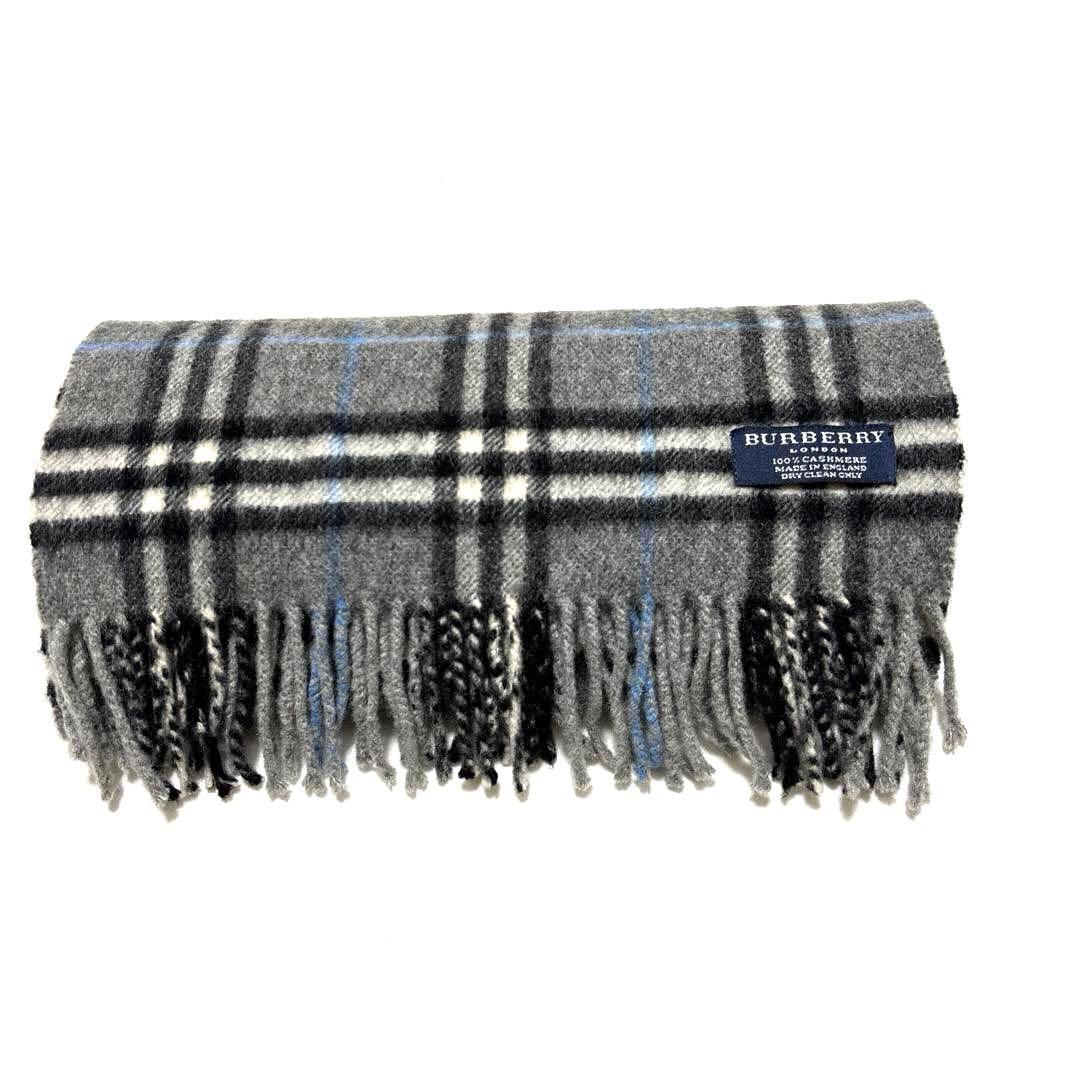 希少カラー✨バーバリー　マフラー　ノバチェック　カシミヤ100%　美品