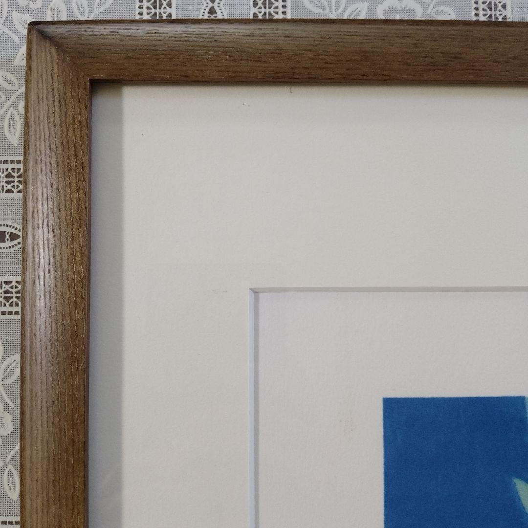 松尾敏男　大判リトグラフ『夕牡丹』 文化勲章受章、サイン&落款入、作家保存版