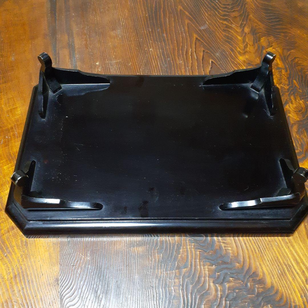 江戸時代黒漆お盆