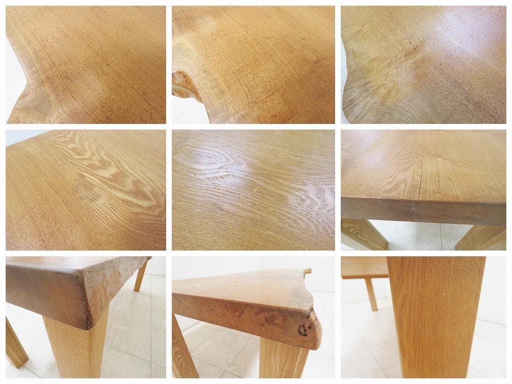 ぽぽる様 逸品 欅 ケヤキ 無垢材 一枚板 ダイニングテーブル 厚さ 7cm