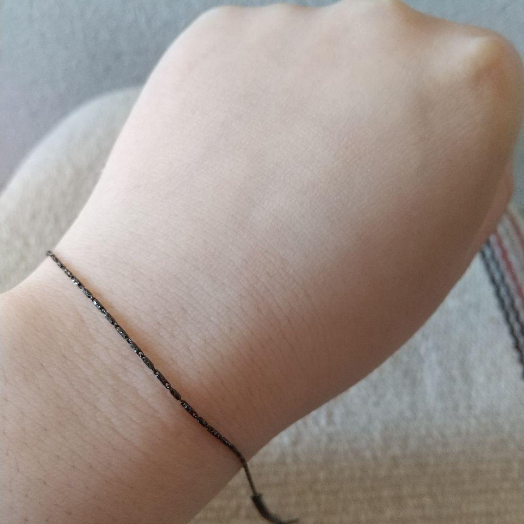x te Lume Black Anklet アンクレット　14金