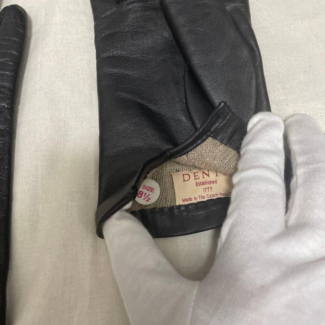 デンツ　DENTS レザー手袋 サイズ8.5 ブラック