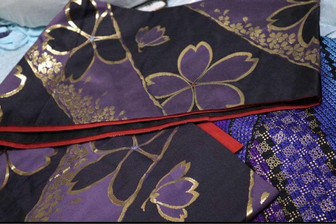 振袖フルセット✨振袖、帯、帯揚げ、帯締め、重ね襟とリボンの７点セット✨