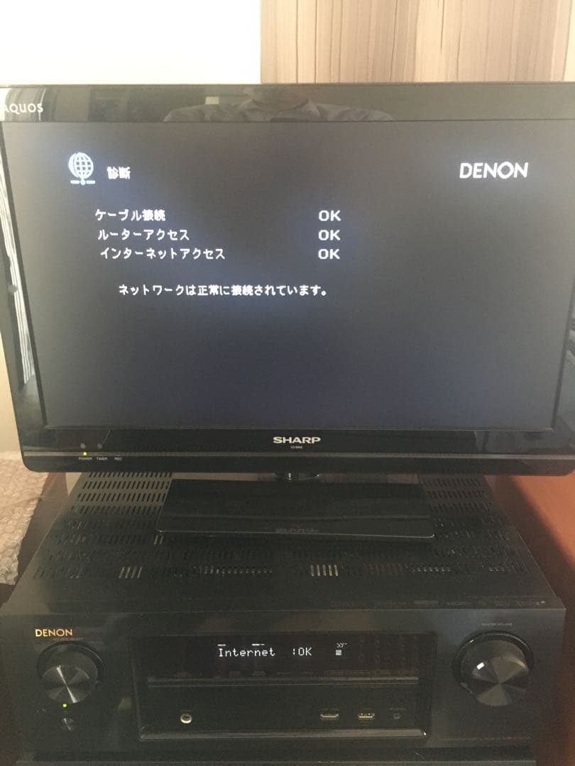 実動品デノン7.2chAVR-X1100W-K Bluetooth／ハイレゾ対応