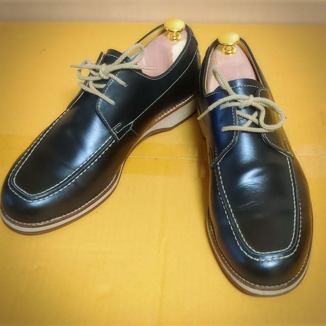 美品 BURBERRY LONDONバーバリー ロンドン レザーデッキシューズ