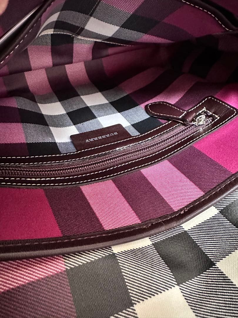 【新品未使用】Burberry ショルダーバッグ ベージュ チェック柄
