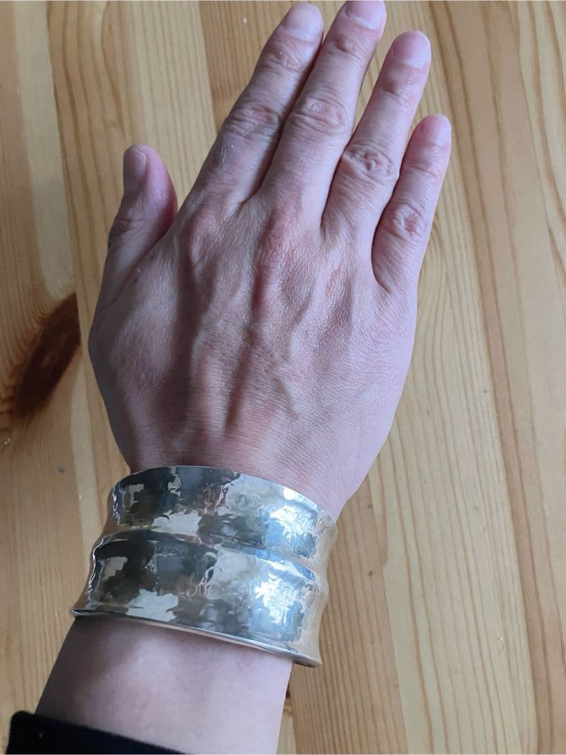 メキシカンジュエリー 太バングル シルバー925