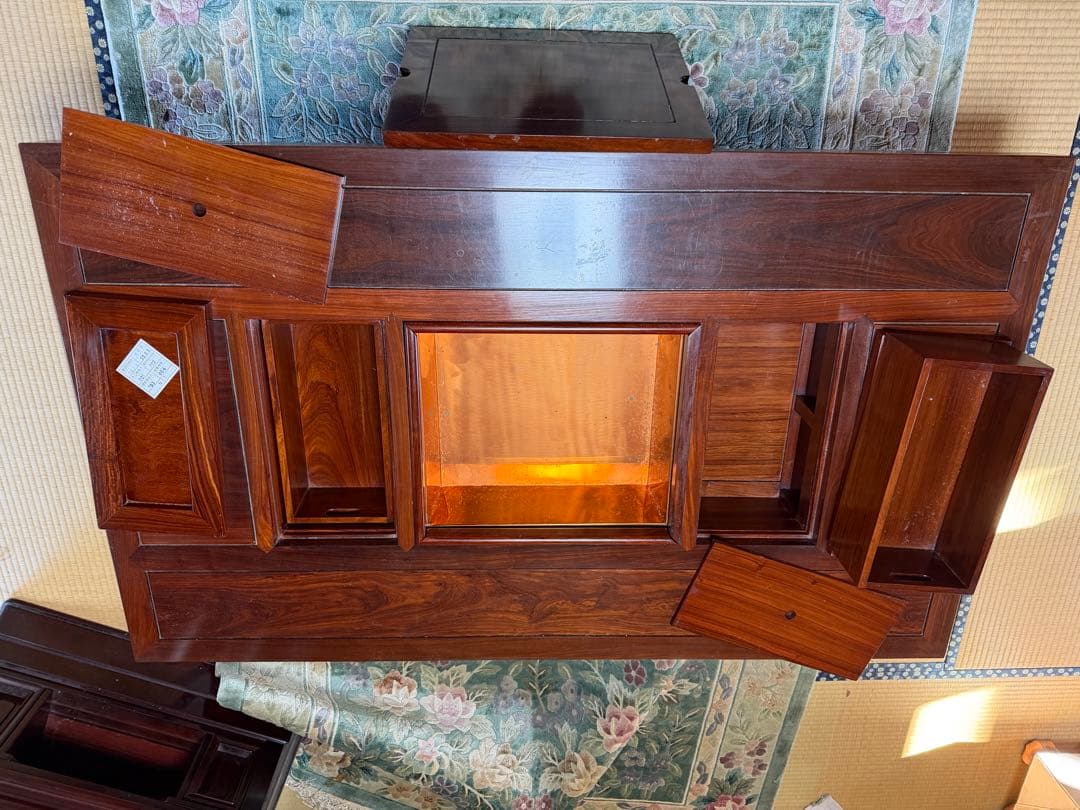 天然木 無垢 関西火鉢 座卓 囲炉裏 テーブル 座敷机 ちゃぶ台 和家具 5尺