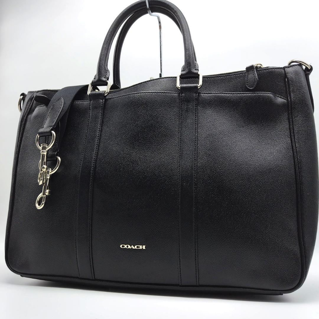 コーチ ビジネスバッグ 2way ブラック メトロポリタン 本革 大容量 肩掛け
