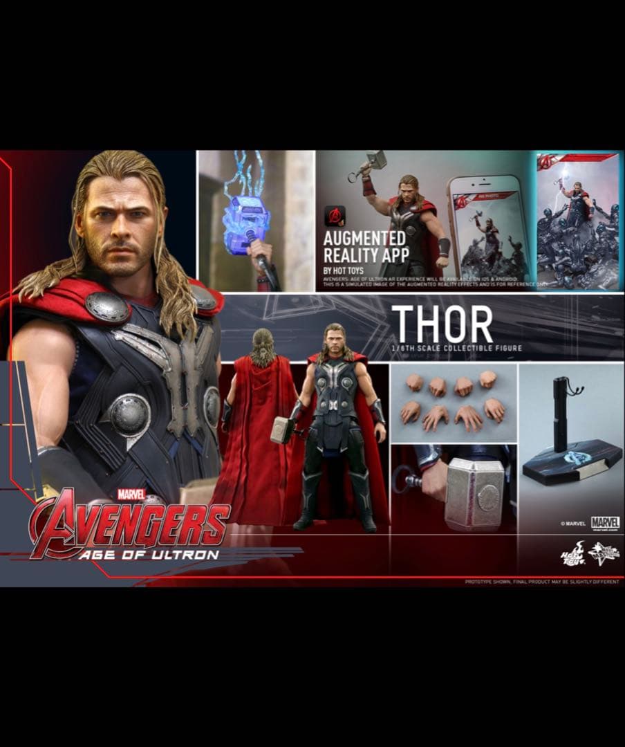 HOTTOYS マイティ・ソー 1/6 フィギュア ホットトイズ　アベンジャーズ