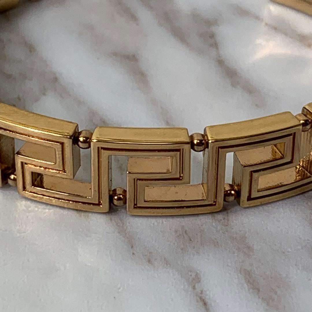 VERSACE バングル ブレスレット ゴールド イタリア製 刻印 付属品完備