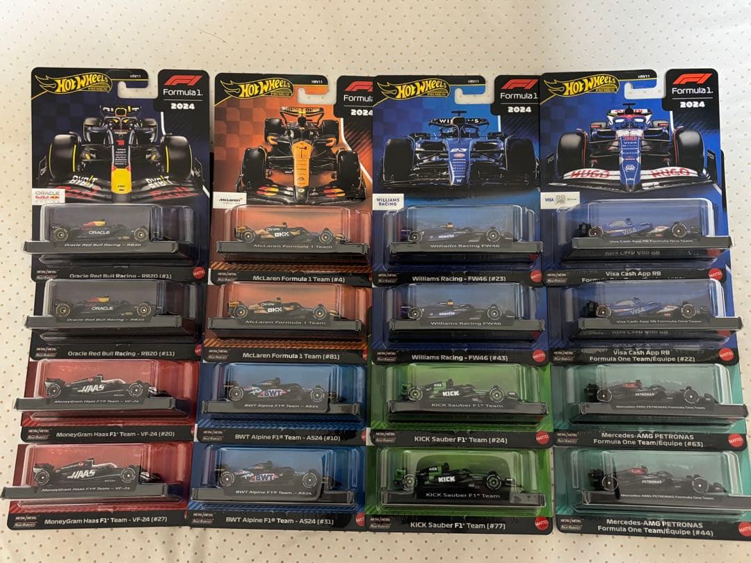 ホットウィールF1 formula1 2024全16種類 コンプリートセット