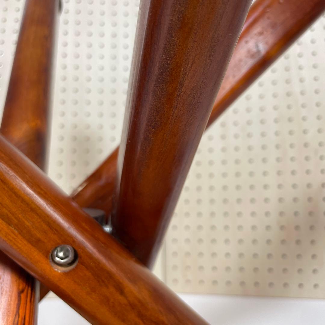 ハンティングチェア 4本足（希少） 折りたたみチェア 本革