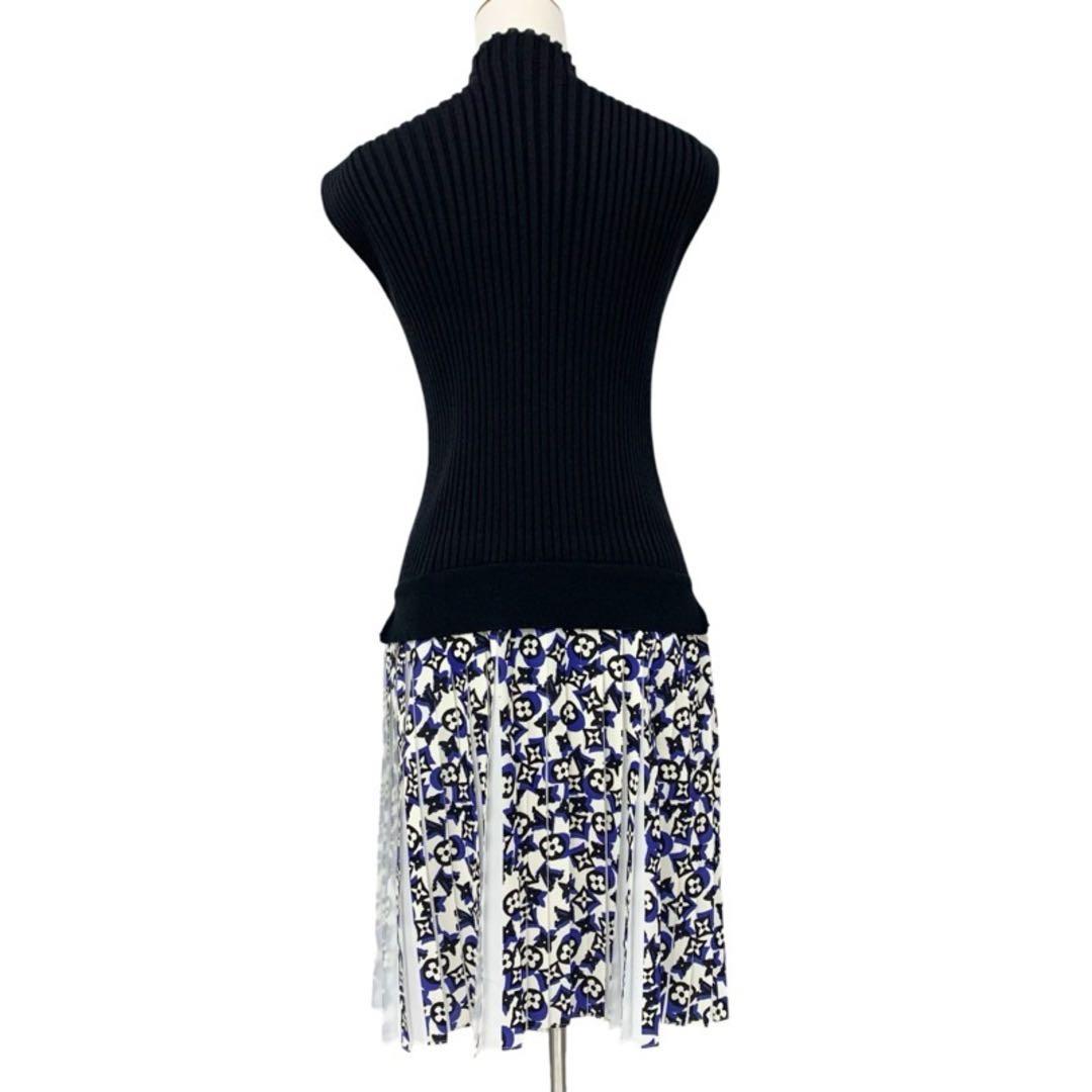 ルイヴィトン LOUIS VUITTON ワンピース ブラック ホワイト ブルー