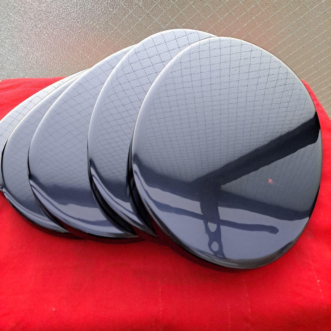 【輪島塗　尺2サイズ　銘々盆×5客】布着本堅地　大雅堂　長期保管品