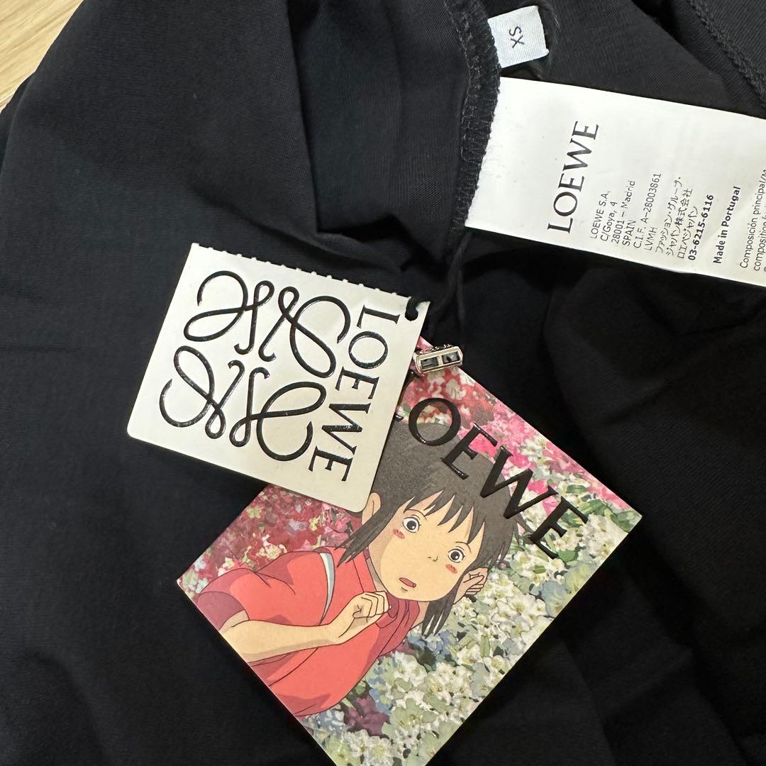 LOEWE カオナシ プリント Tシャツ ブラック