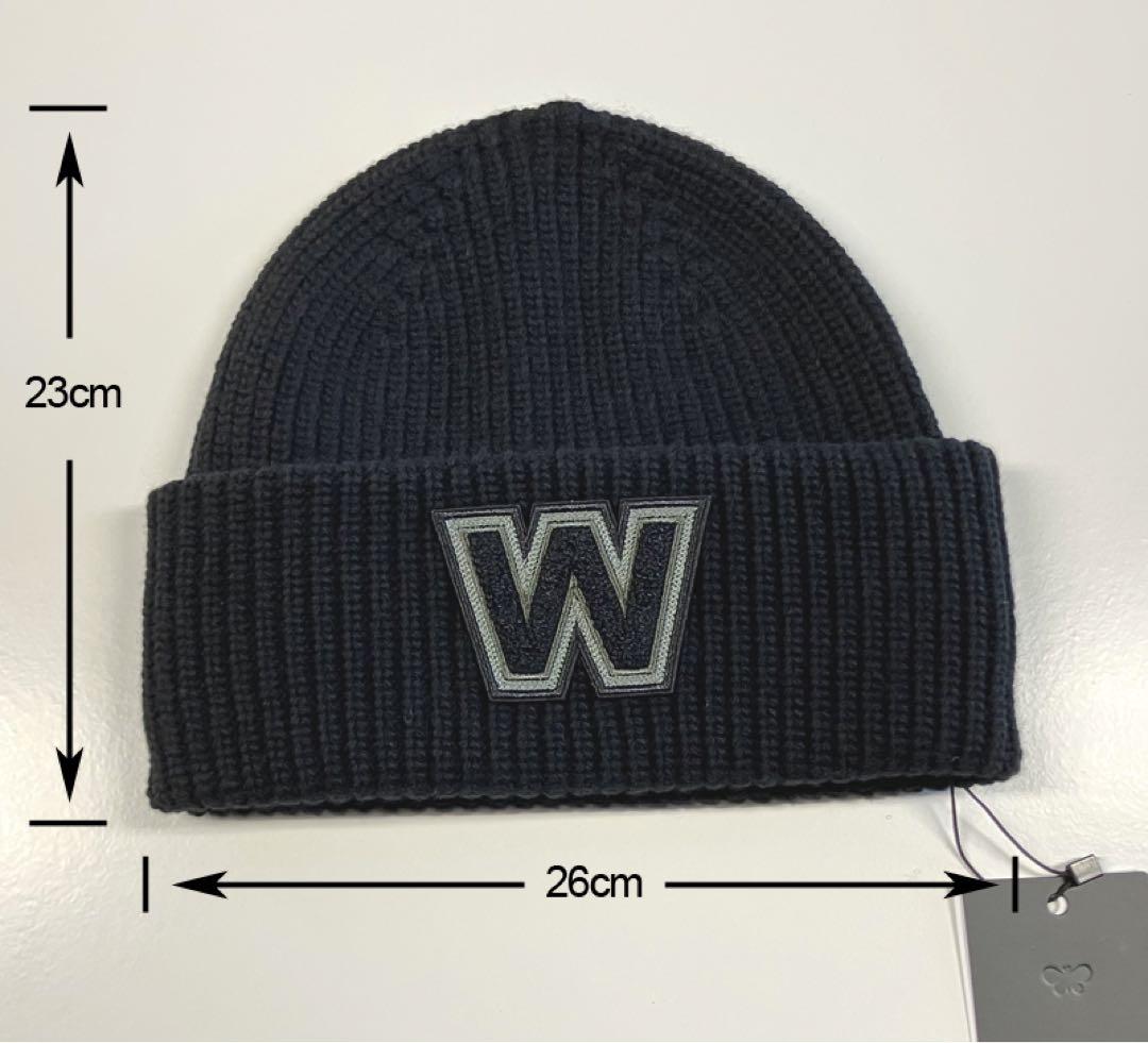 マックスマーラ ロゴ ニット帽 ブラック