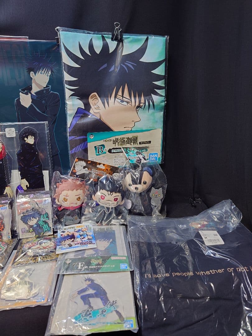 呪術廻戦 虎杖悠仁＆伏黒恵 マスコットぬい ベア Tシャツ他公式グッズ大量詰合せ