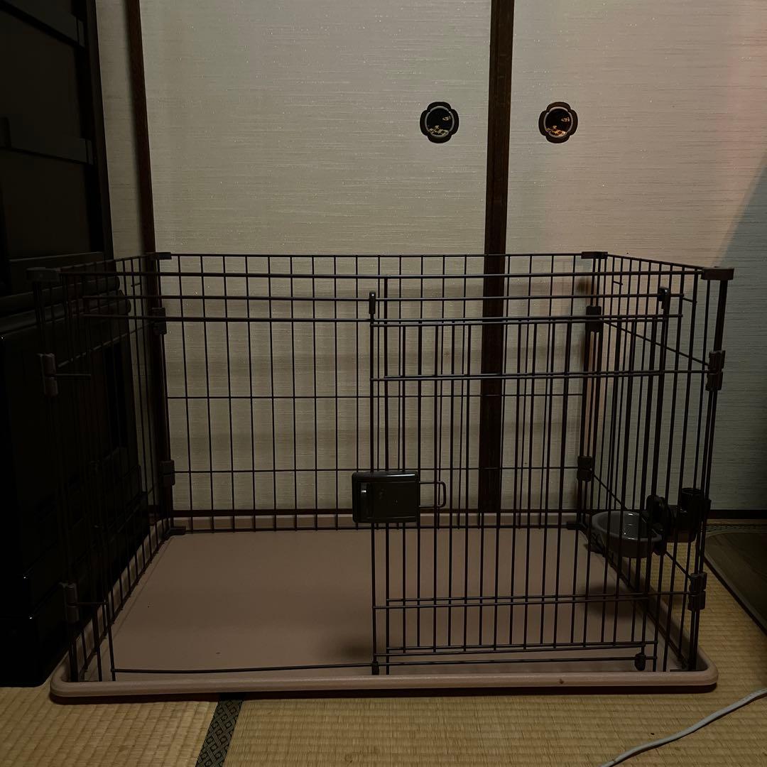 犬用ペットサークル 中型犬用 出入り口付き