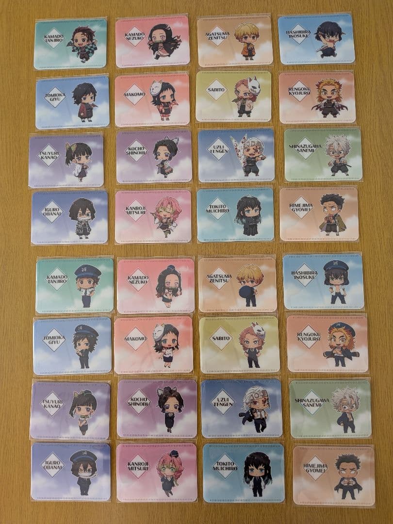 鬼滅の刃　成田アニメデッキ　特典パスケース　全32種　フルコンプリートセット