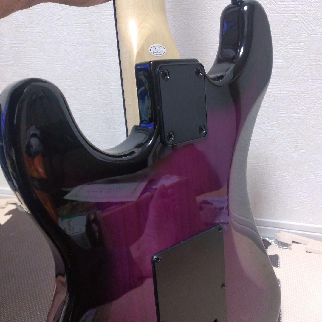 SELDER ストラトタイプエレキギター、パープルカラー美品！音出し確認済み品！