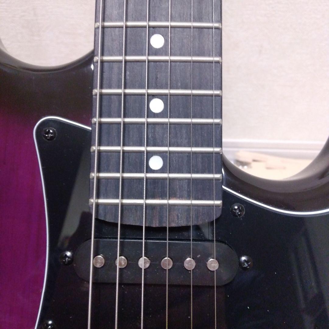 SELDER ストラトタイプエレキギター、パープルカラー美品！音出し確認済み品！