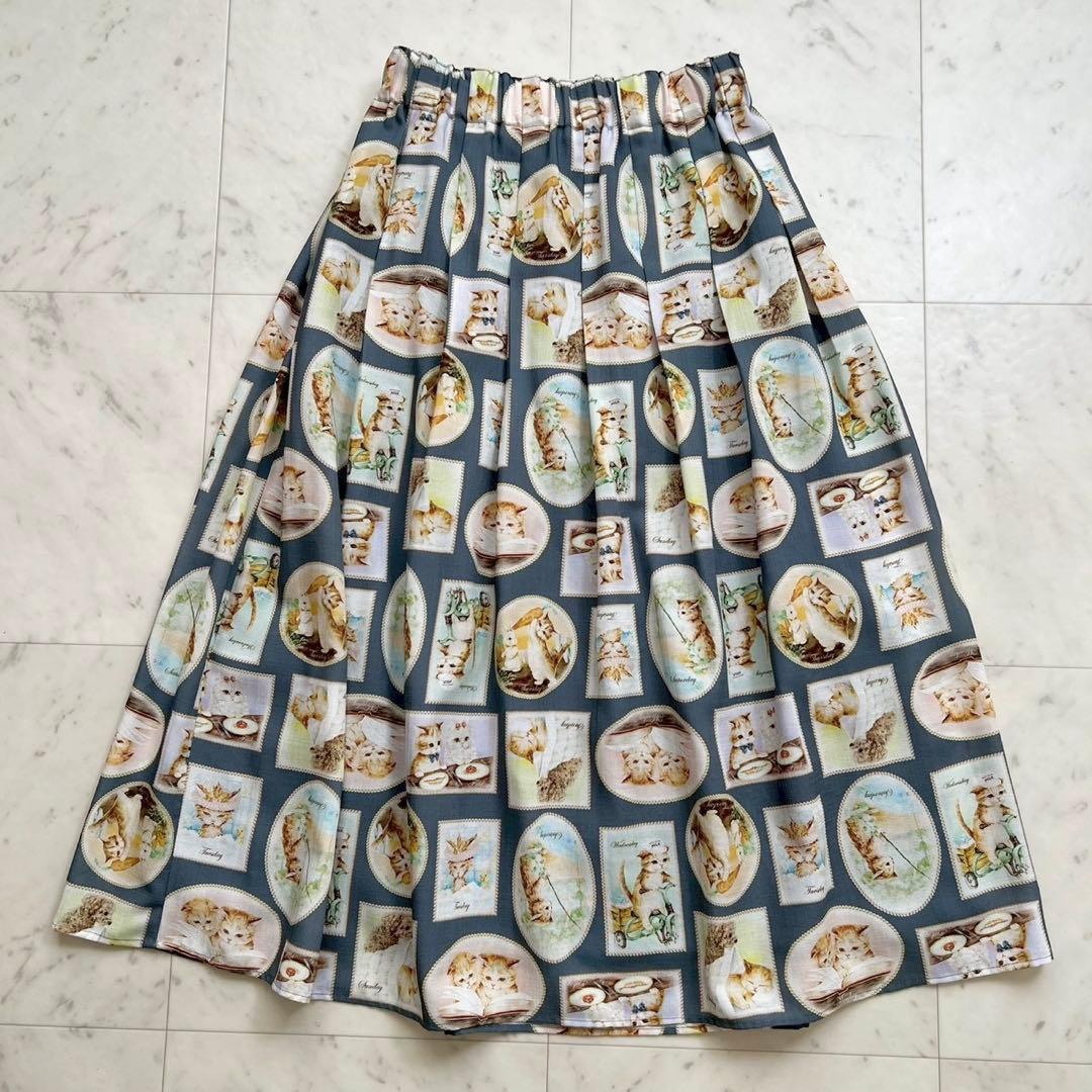 Franche lippee フランシュリッペ Diary スカート 猫柄