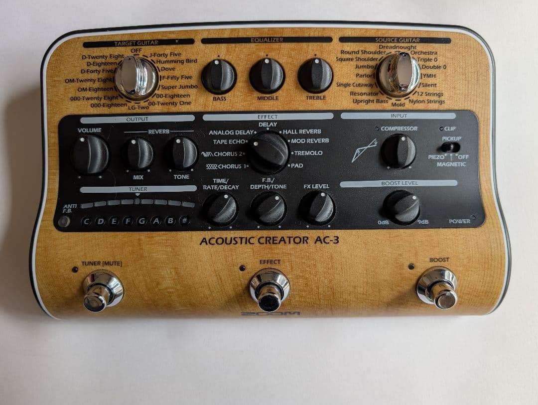 ZOOM AC-3 アコギ用プリアンプ