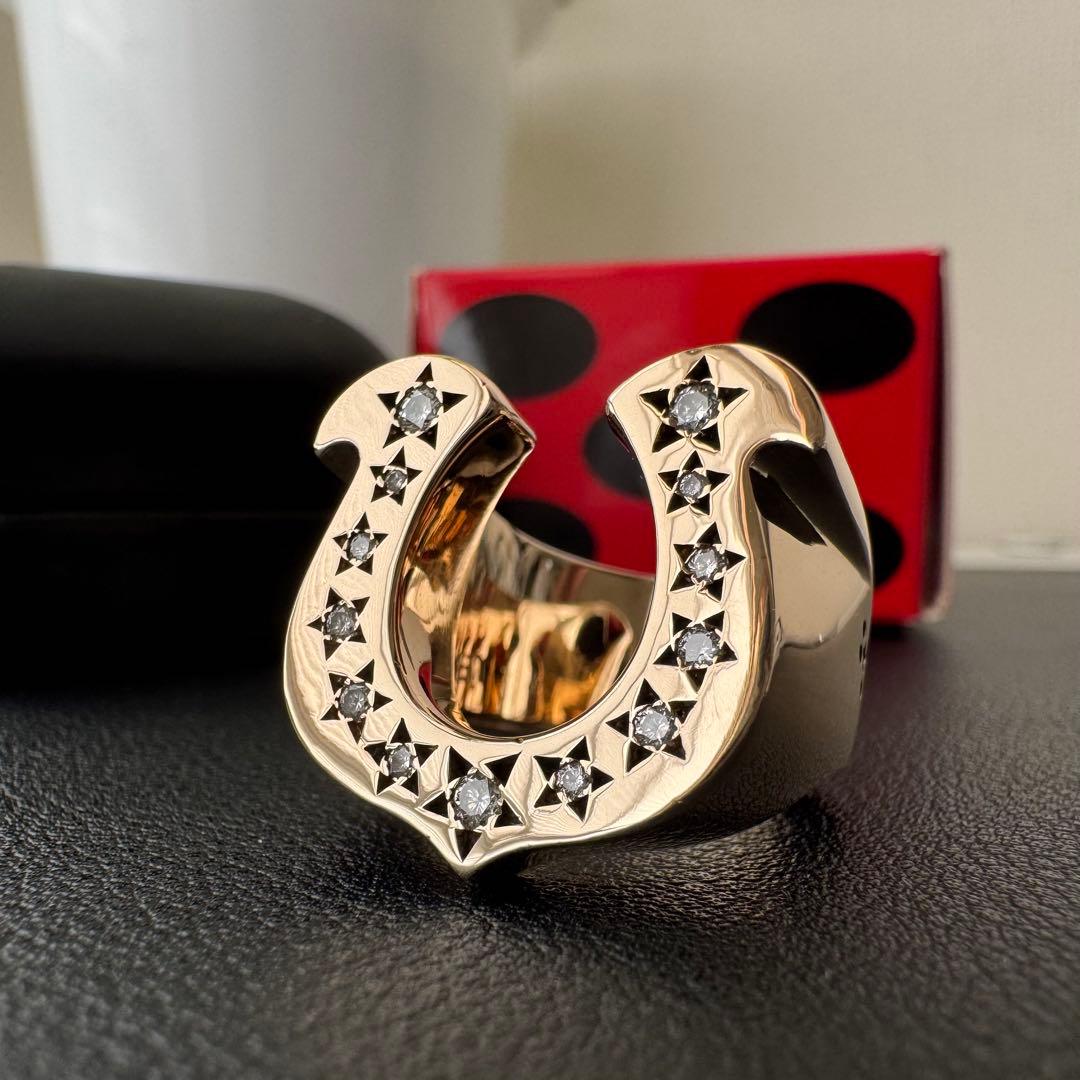 「超美品」TENDERLOIN テンダーロイン ホースシューリング 13号ダイヤ