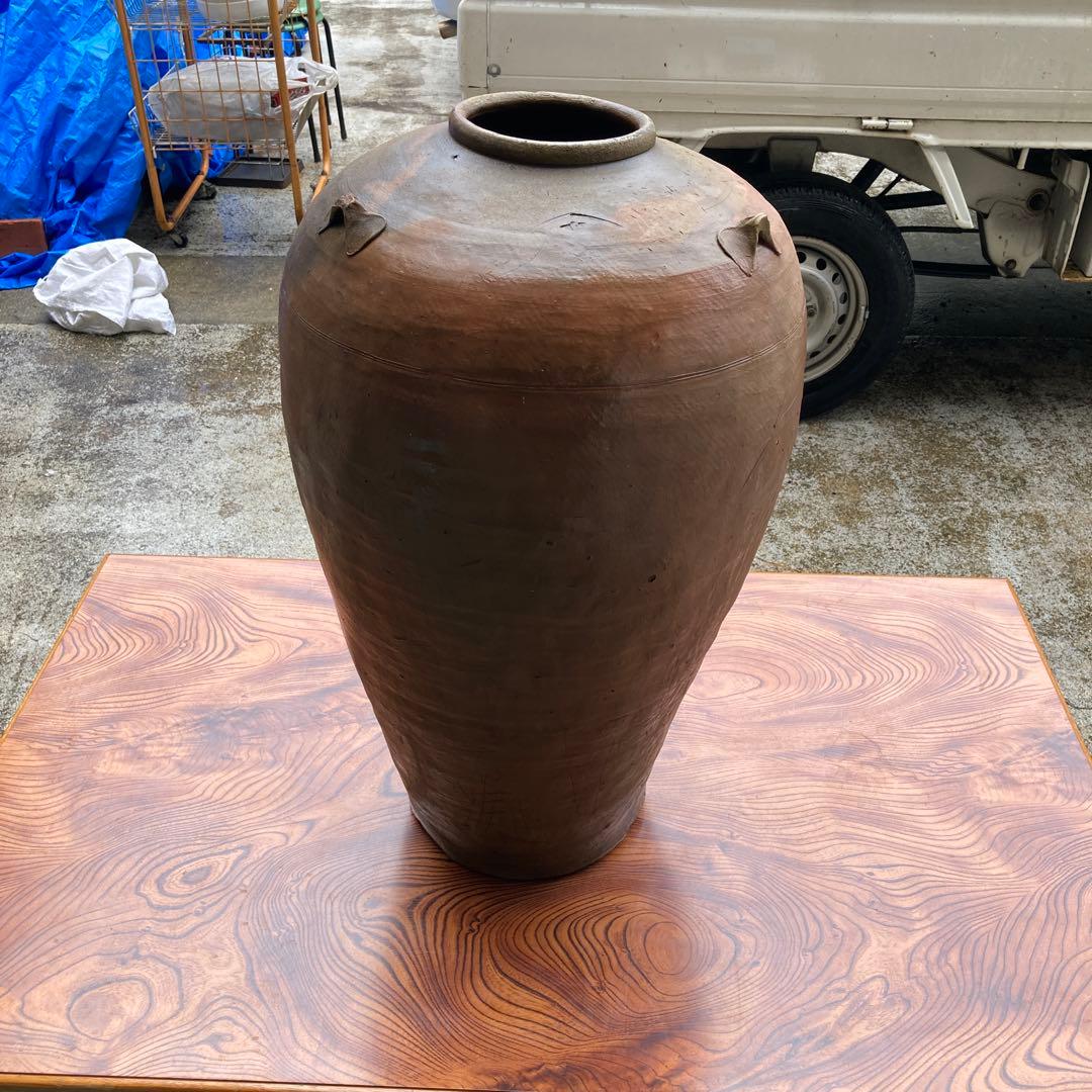 旧家蔵出し　かなり大きな壺　年代物