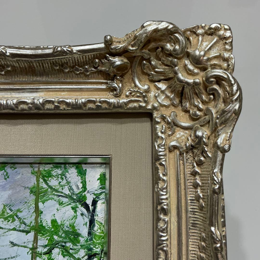 絵画・額縁・油絵・麻倉雄一郎・雨上がりのホールン・ボールドキャンバス(色紙)