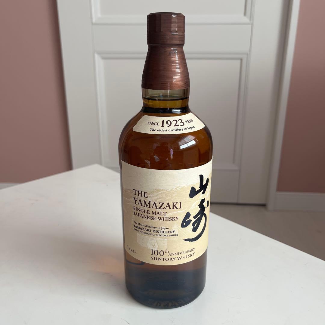 山崎 シングルモルトウイスキー 700ml 100周年記念ボトル
