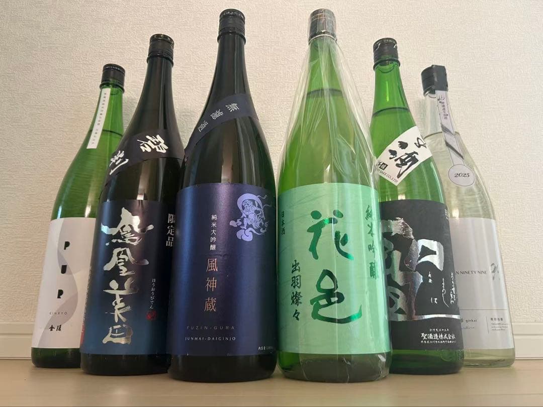 金陵　鳳凰美田　天吹　花邑　聖　寒菊