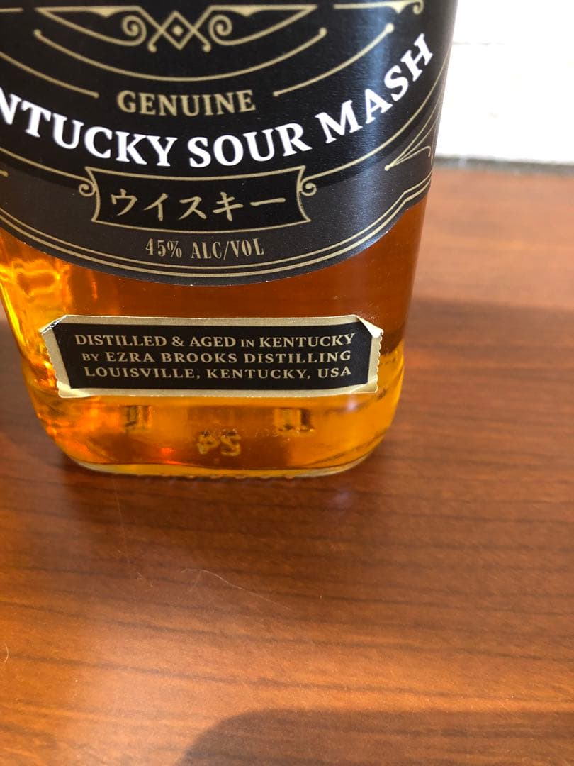 旧ラベル。EZRA BROOKS バーボンウイスキー 750ml ２本セット