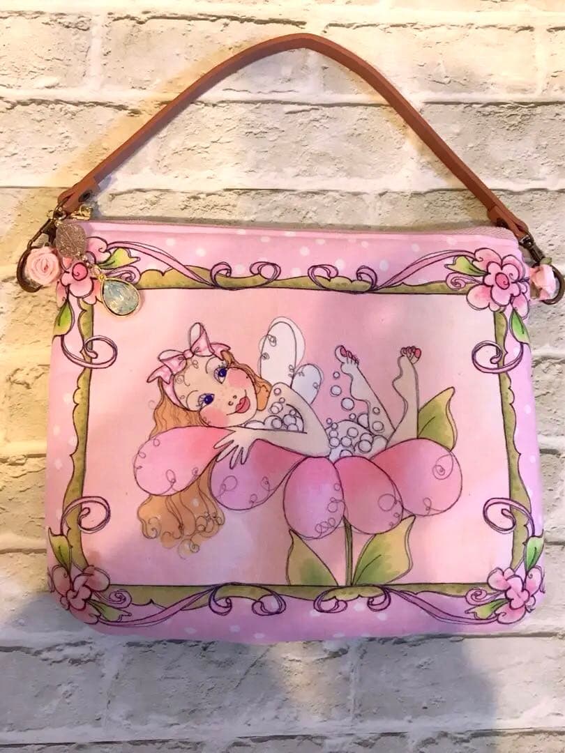 ロラライハリス妖精さん持ち手付きポーチバック2way