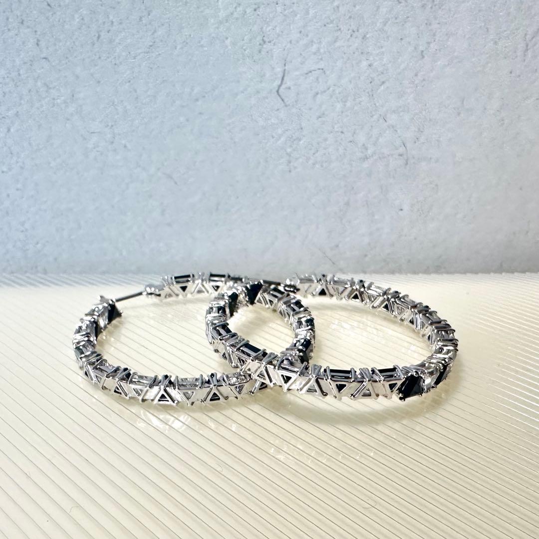定価3万円★美品 SWAROVSKI スワロフスキー Ortyx フープ ピアス