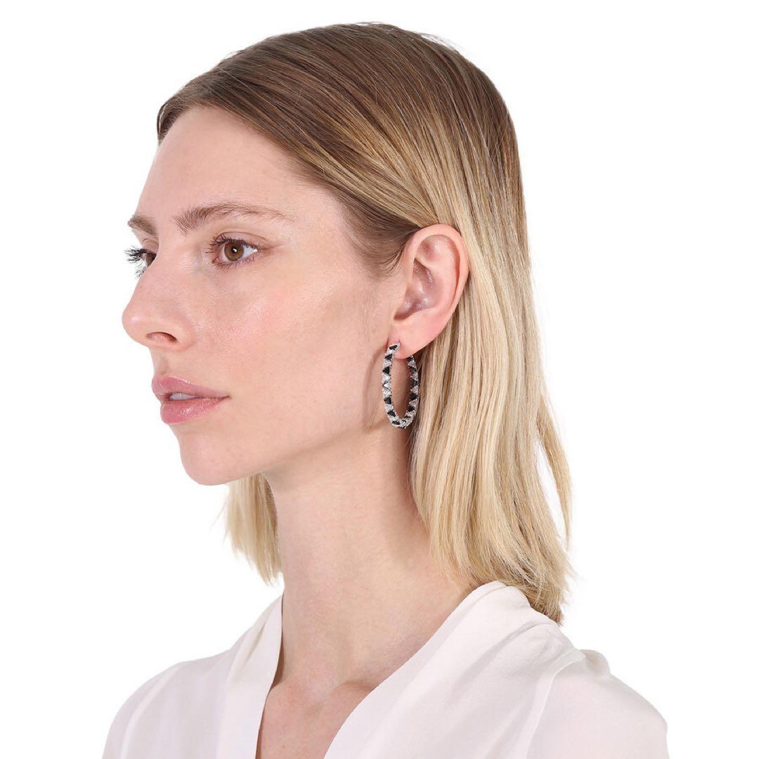 定価3万円★美品 SWAROVSKI スワロフスキー Ortyx フープ ピアス