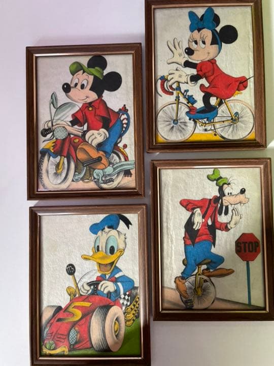 レア ビンデージ 70代 ディズニー キャラクターコレクション 4枚