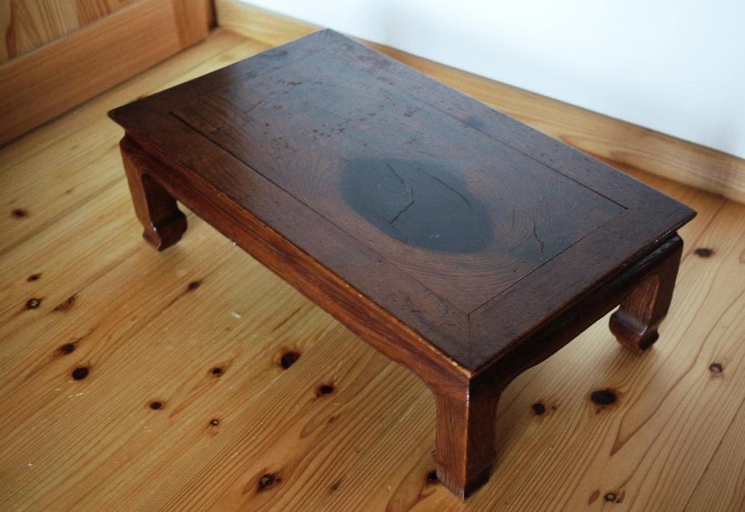 松の花台 盆栽台　煎茶道具　長方平卓　肥松指物 座卓 和のしつらえ