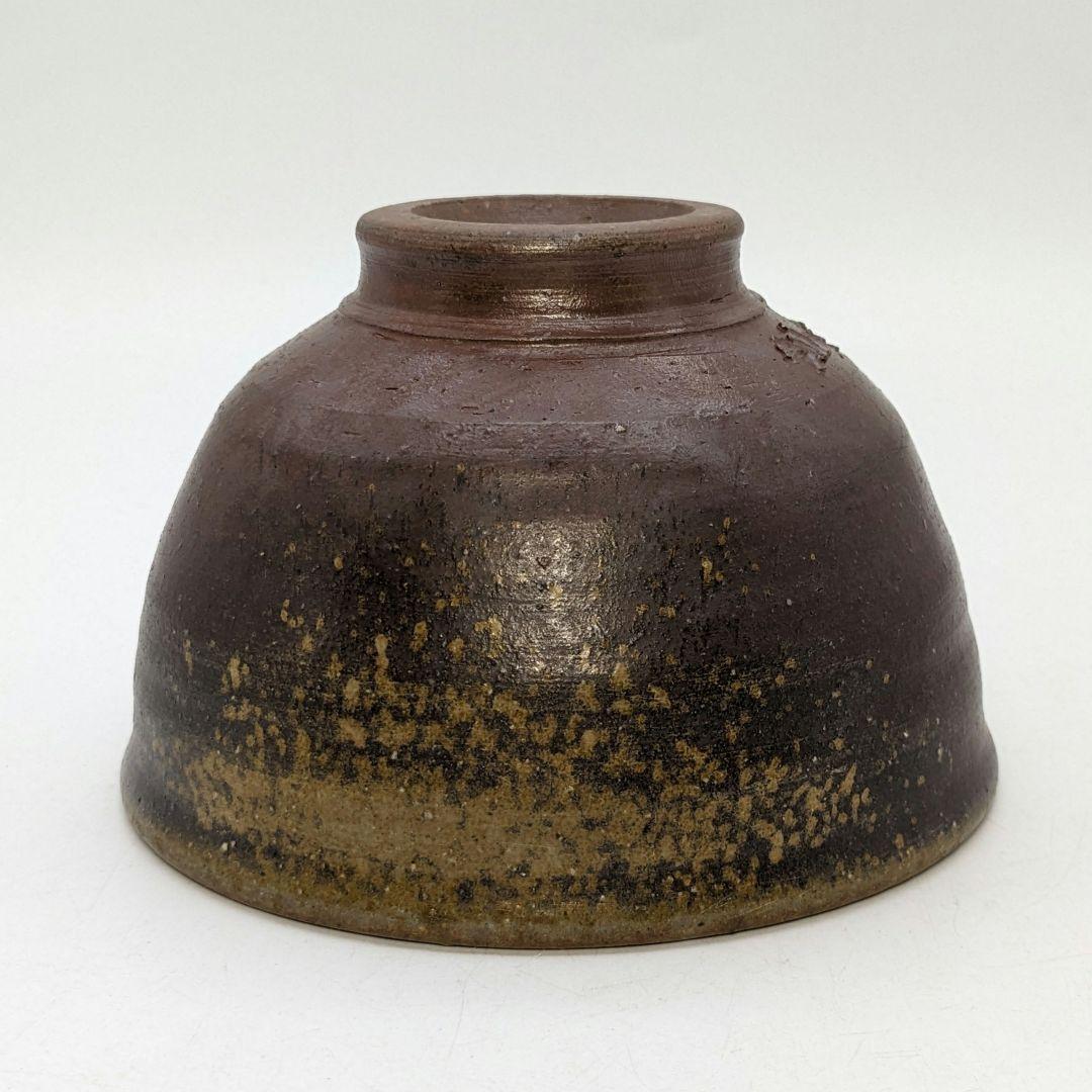 備前市無形文化財 浦上光弘 備前焼 茶盌 共箱共布栞 抹茶碗 抹茶茶碗 茶道具