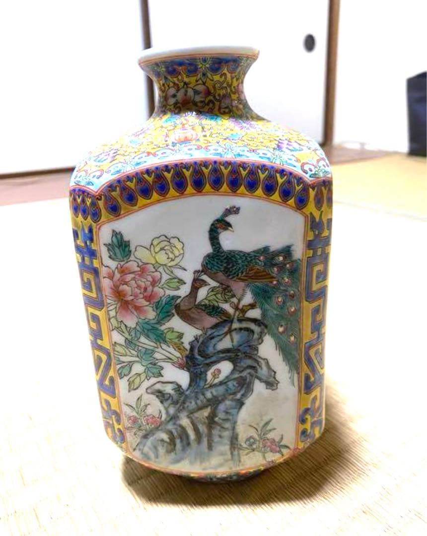 大清乾隆年製 壺 高さ約22cm 中国古玩