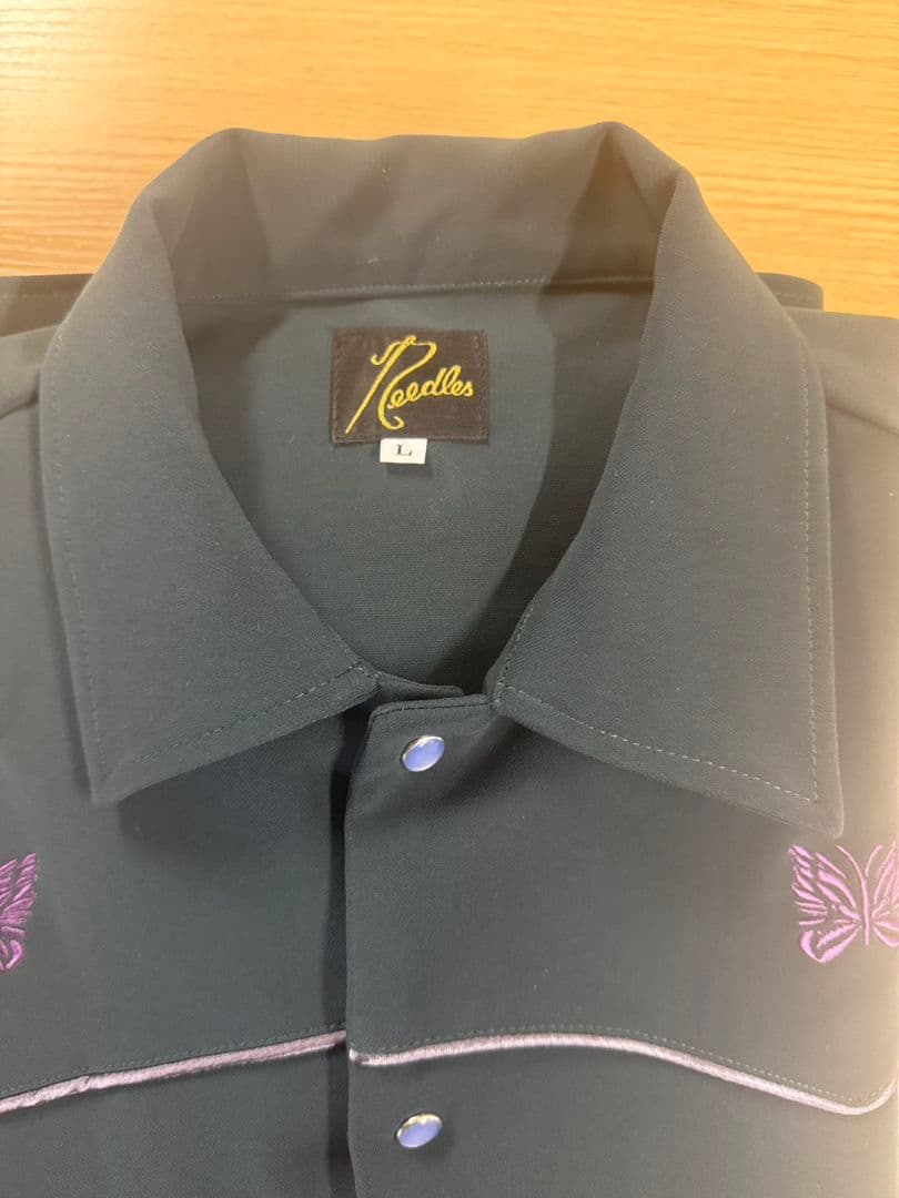 一*虎様 ニードルス　蝶刺繍 ブラックジャケット